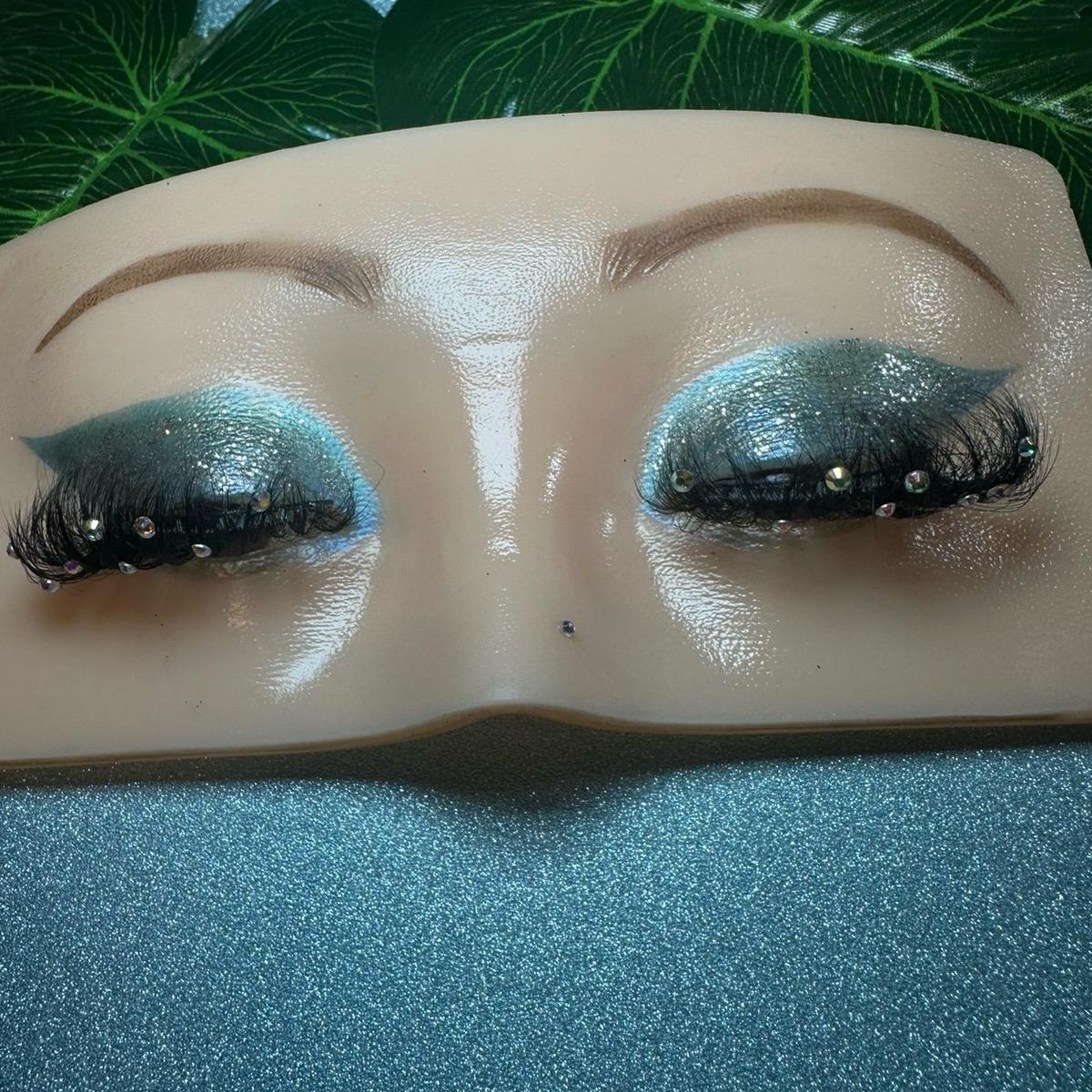 Stony rhinestones Strip lashes