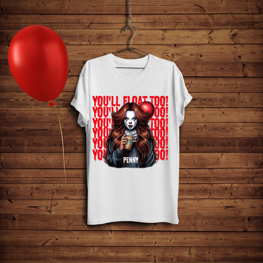 "You'll float too " graphic tee - Halloween