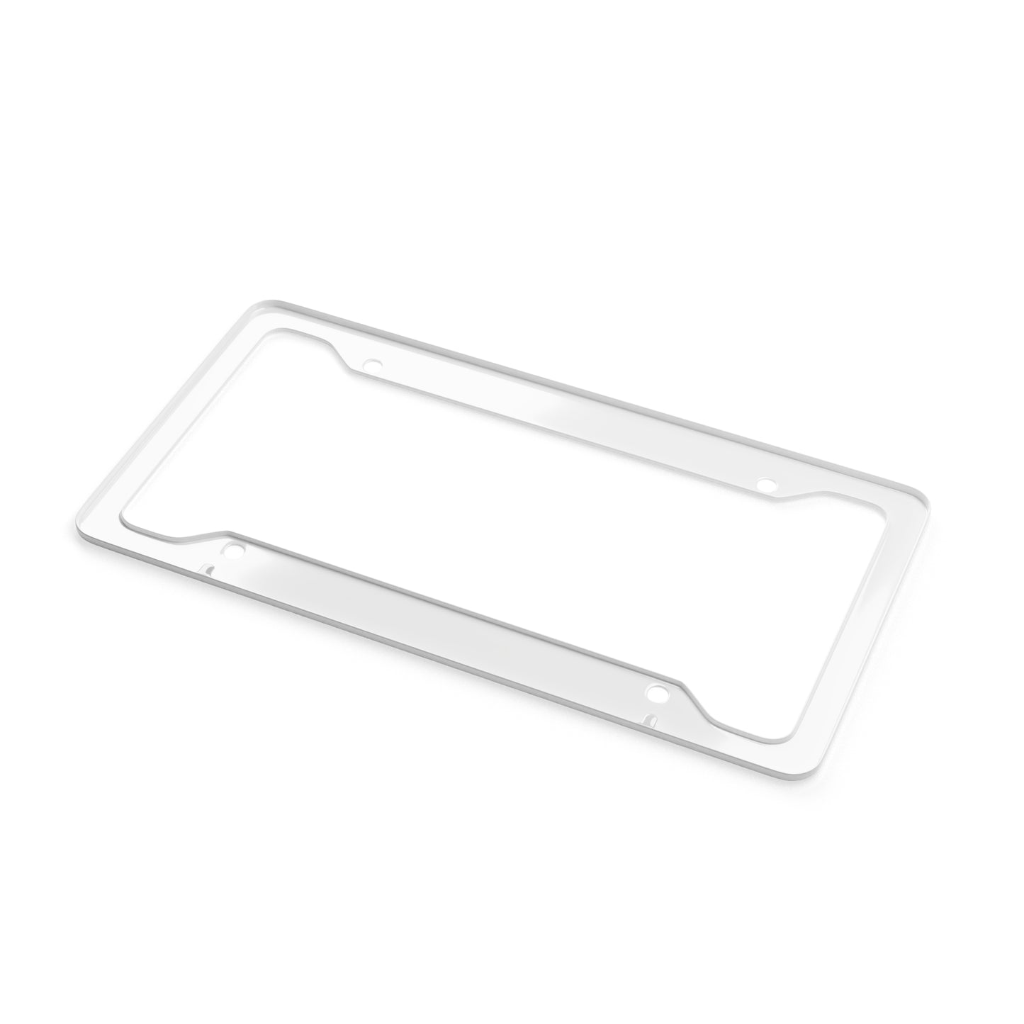 Floral License Plate Frame - 'Don't Rush Me, Beauty Takes Time'