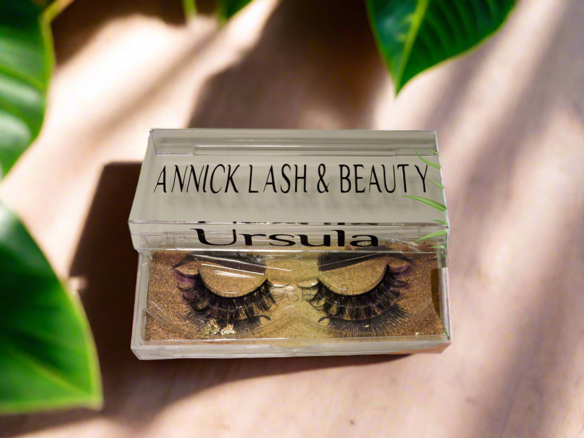 Ursula 5D Colored Mink Fluffy strip lashes
