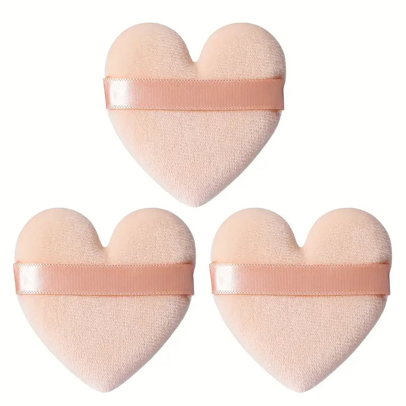 Cosmetic powder puff | Heart shaped