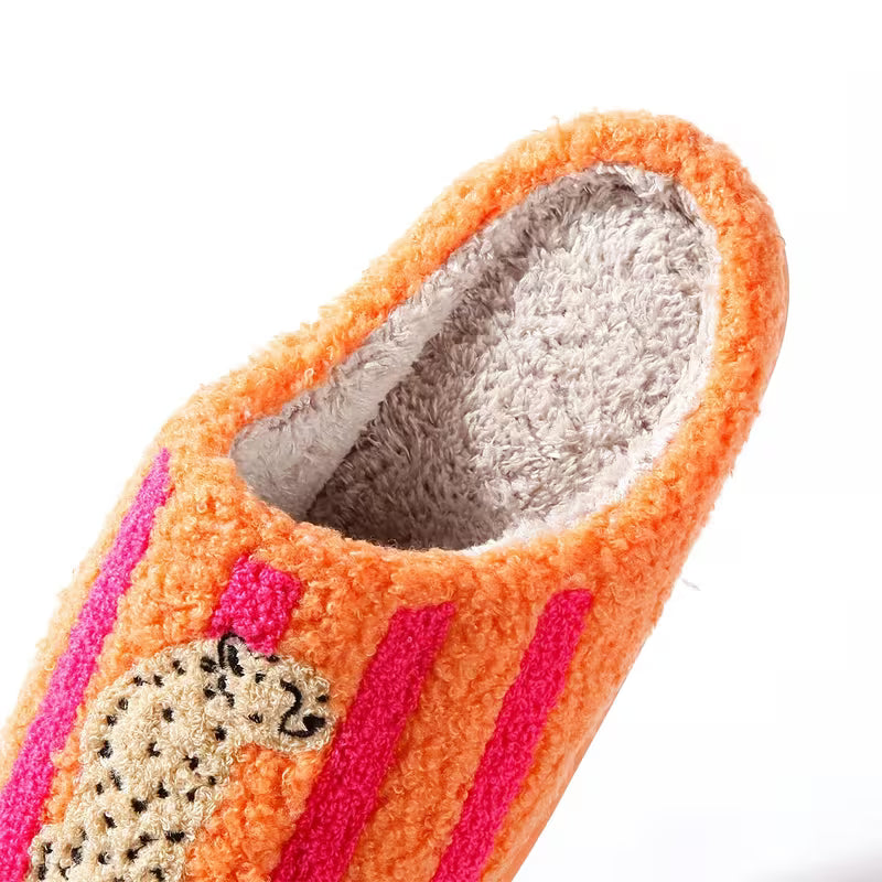 Tiger Design Slippers -Easy Slip-On