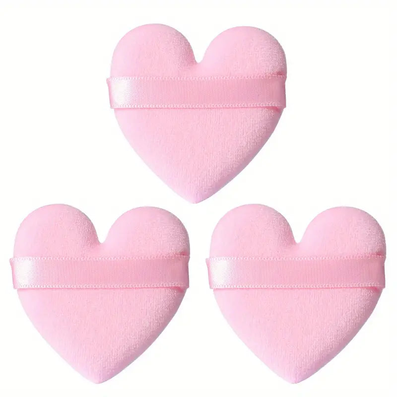 Cosmetic powder puff | Heart shaped