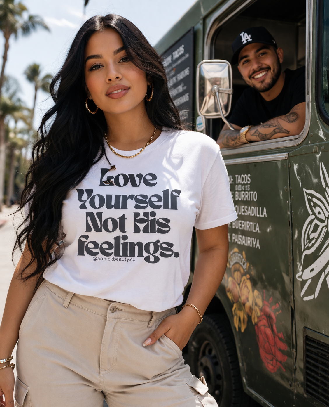 "Love yourself not his feelings " Casual graphic tee