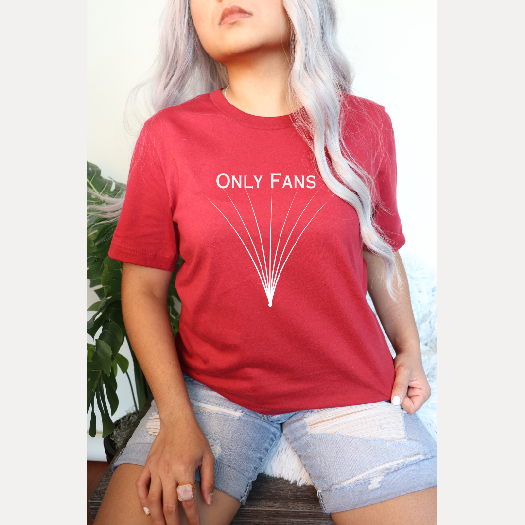 "ONLY FANS" Casual Crew Neck Pullover Long Sleeve sweater & Tee