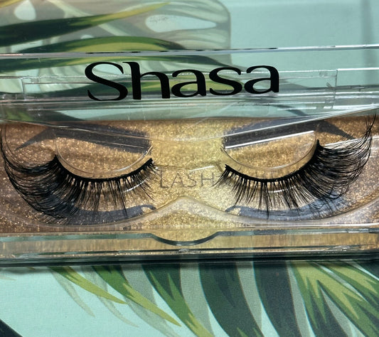 Shasa Faux Mink Fluffy Cat Eye 3D strip lash