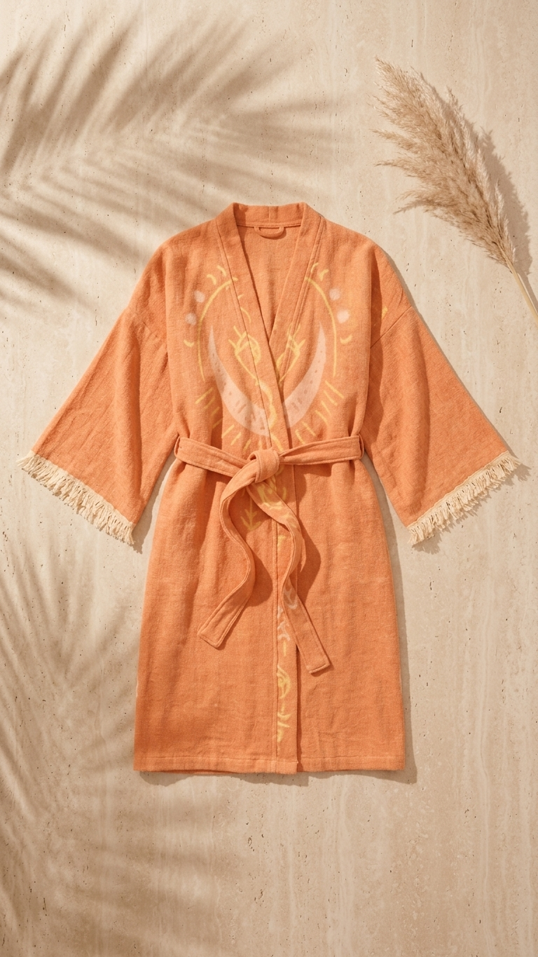 Evil Eye Kimono, Jacquard Kimono, Festival Kaftan Kimono