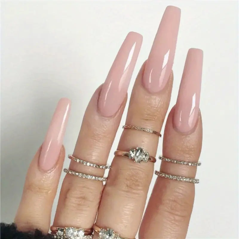 Glossy Long Ballet 12pcs False Nails