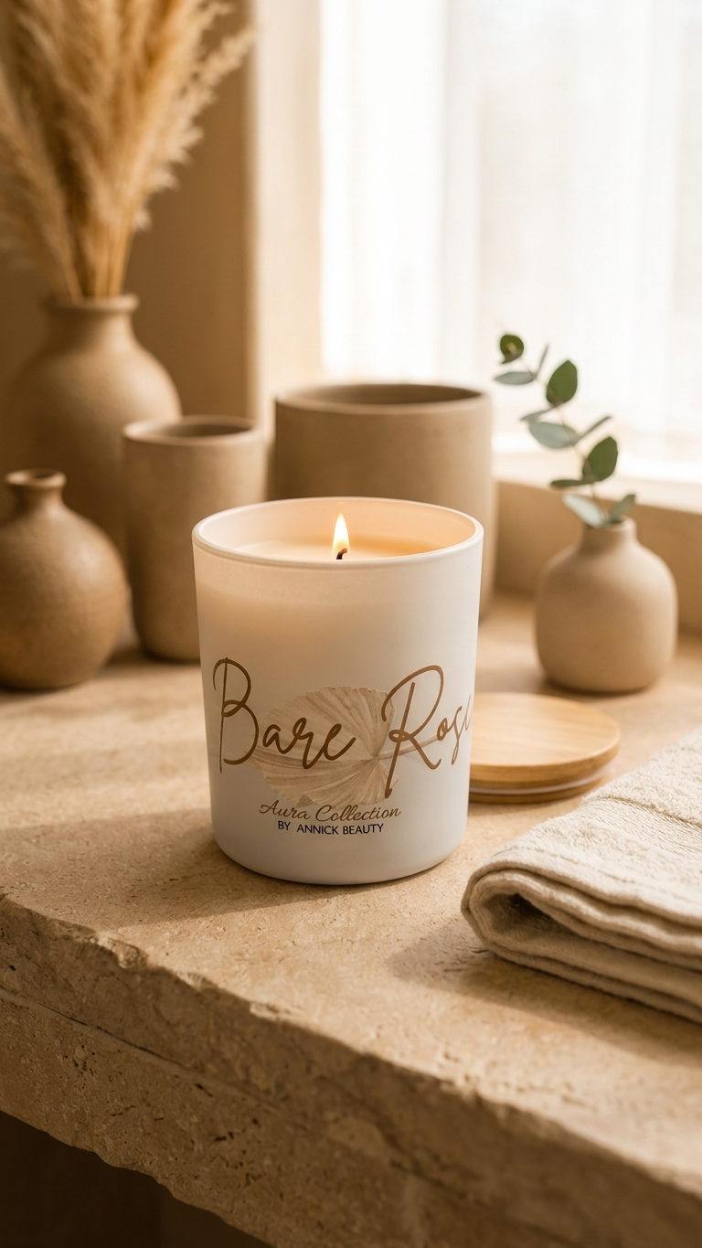 Bare Rose| Sandalwood Rose Soy Candle