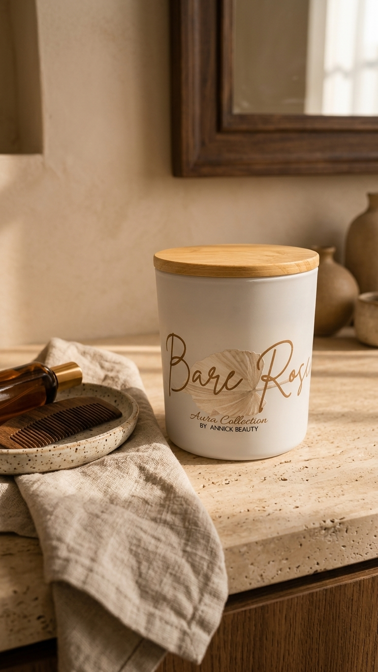 Bare Rose| Sandalwood Rose Soy Candle
