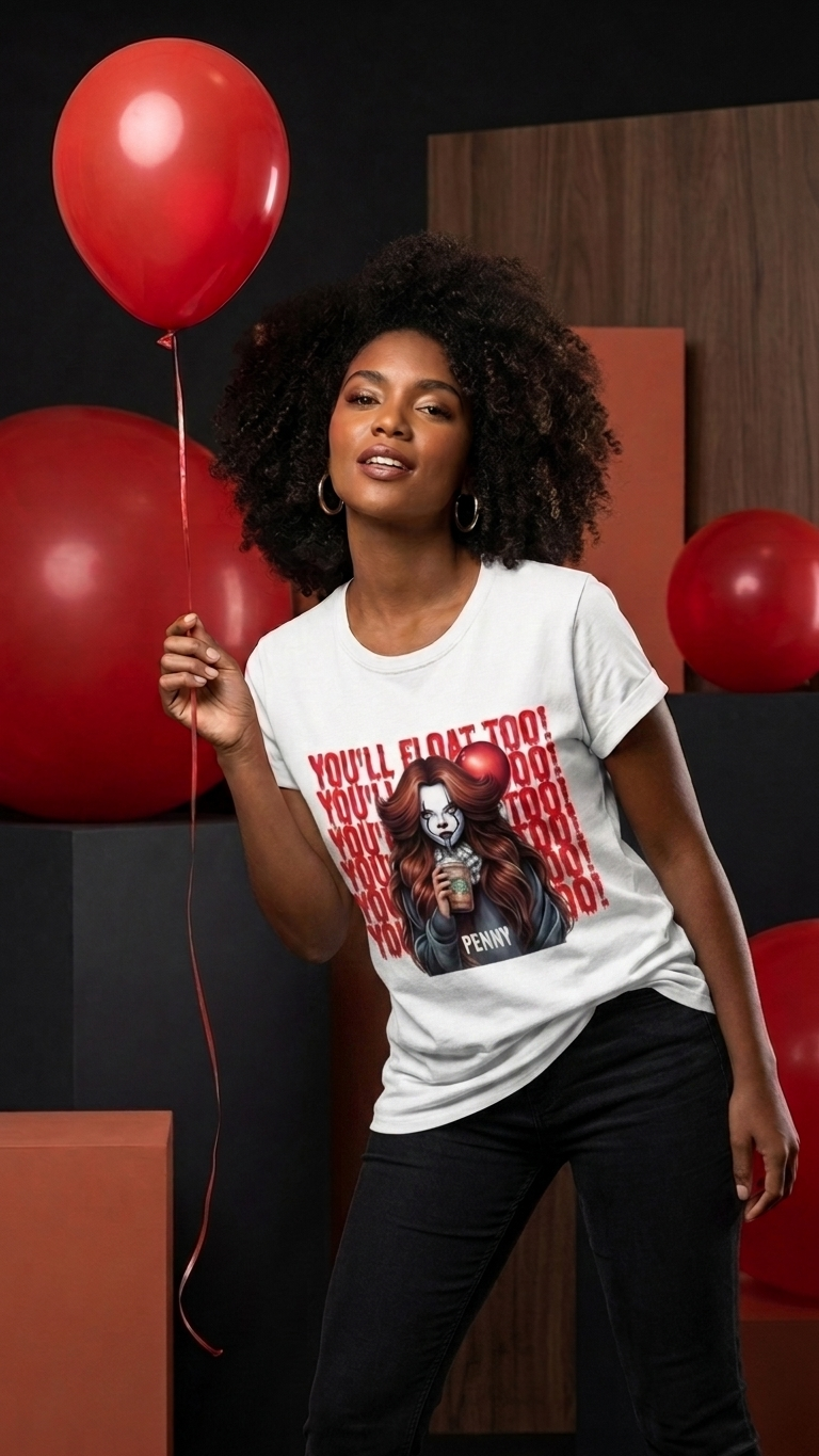"You'll float too " graphic tee|  Halloween | Pennywise | IT themed