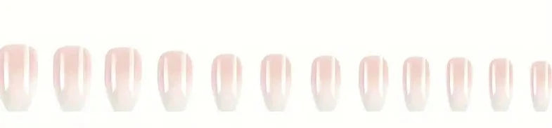 Glossy Medium Ballet 12pcs False Nails